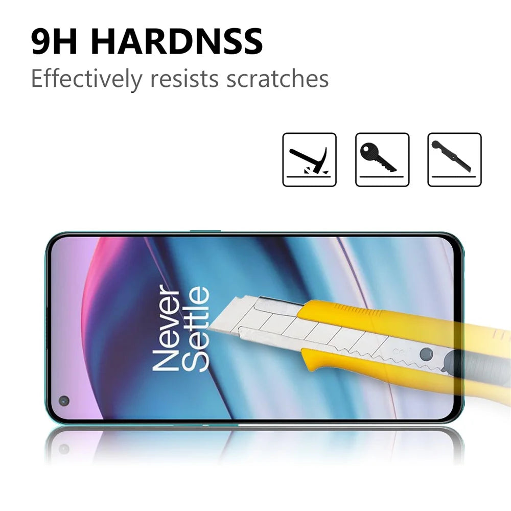 Full Screen Covering Full Glue Black Edges Ultra Clear Tempered Glass Screen Film for OnePlus Nord CE 5G - 3