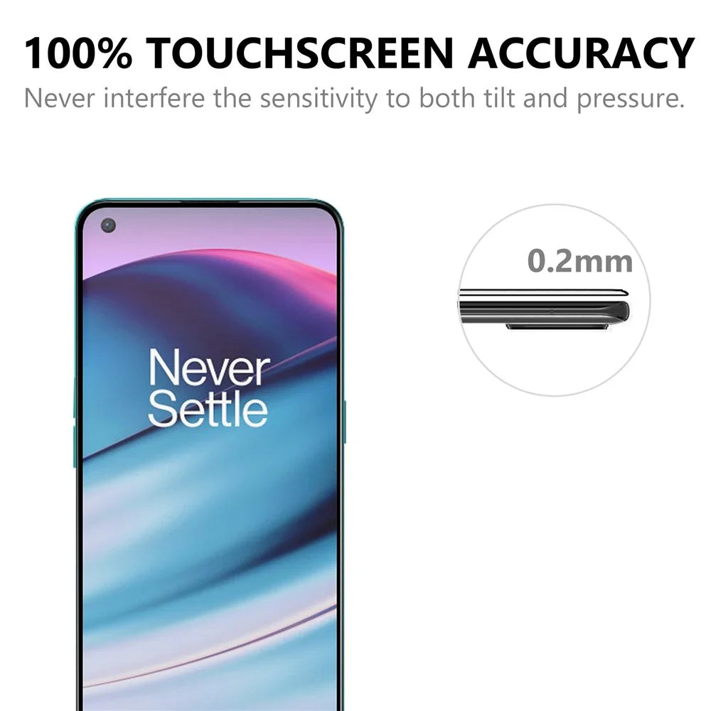 Full Screen Covering Full Glue Black Edges Ultra Clear Tempered Glass Screen Film for OnePlus Nord CE 5G - 6