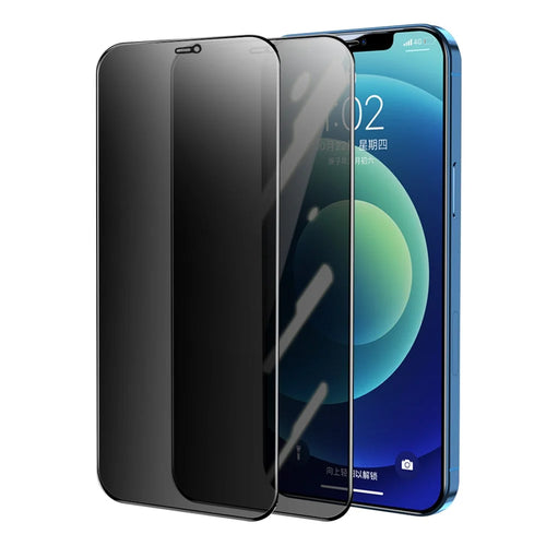 ENKAY HAT PRINCE 2Pcs Anti-glare 28° Anti-spy Tempered Glass Explosion-proof Full Screen Coverage Protector Film for iPhone 12 Pro Max 6.7 inch - 1