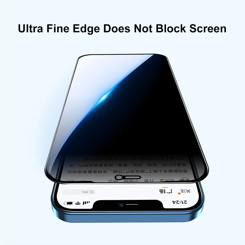 ENKAY HAT PRINCE 2Pcs Anti-glare 28° Anti-spy Tempered Glass Explosion-proof Full Screen Coverage Protector Film for iPhone 12 Pro Max 6.7 inch - 6