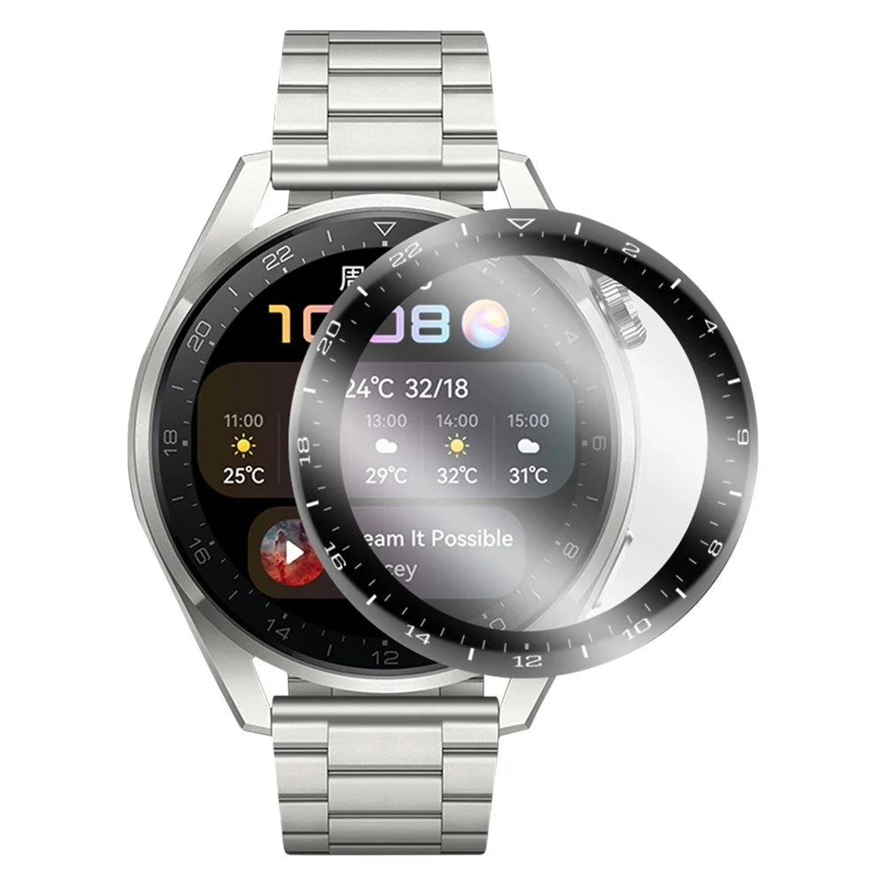 ENKAY HAT PRINCE 3D Curved Soft PC Edge + PMMA Full Screen Tempered Glass Protector Film for Huawei Watch 3 Pro 48mm - 1