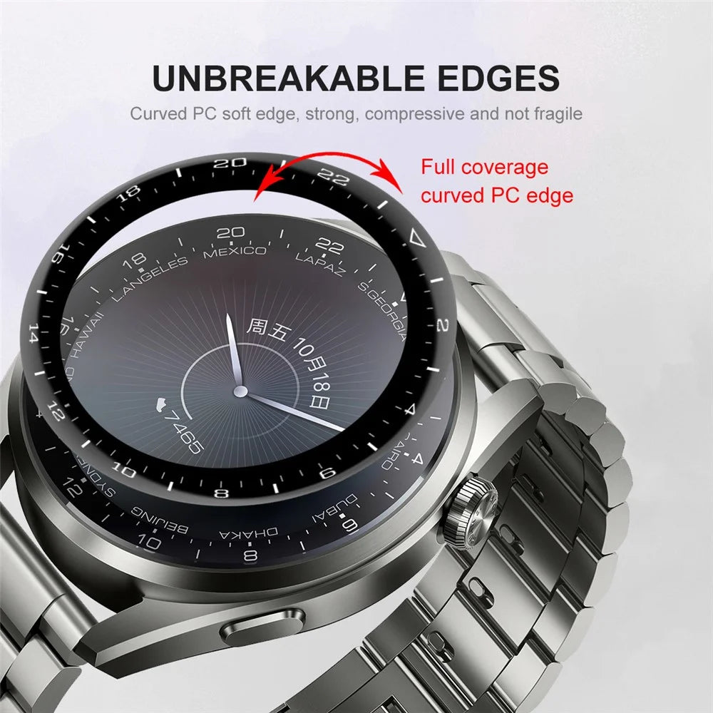ENKAY HAT PRINCE 3D Curved Soft PC Edge + PMMA Full Screen Tempered Glass Protector Film for Huawei Watch 3 Pro 48mm - 5