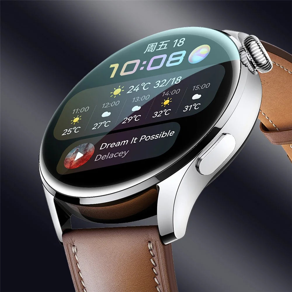 ENKAY HAT PRINCE Full Cover 3D Curved Soft PC Edge + PMMA Tempered Glass Screen Protector for Huawei Watch 3 46mm - 2