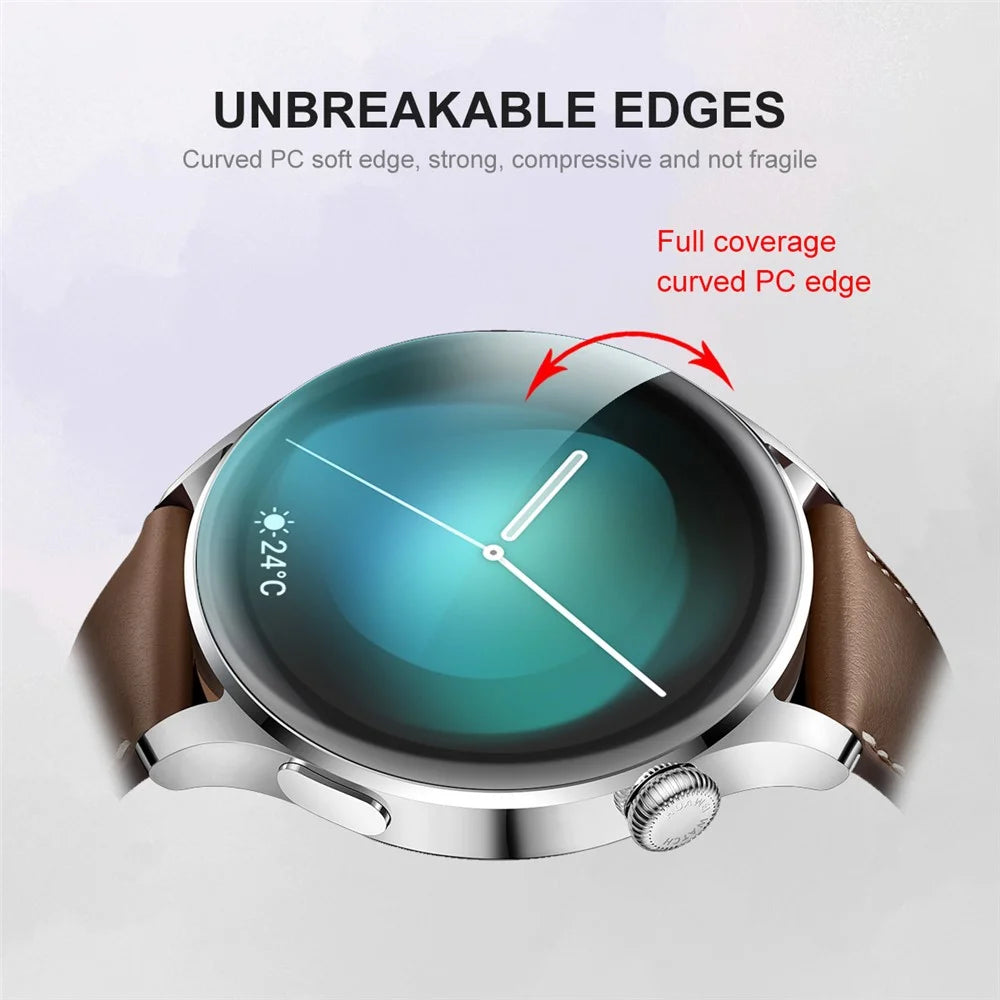 ENKAY HAT PRINCE Full Cover 3D Curved Soft PC Edge + PMMA Tempered Glass Screen Protector for Huawei Watch 3 46mm - 5