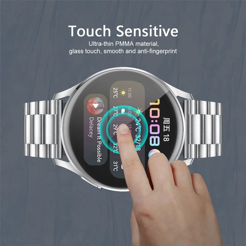 ENKAY HAT PRINCE Full Cover 3D Curved Soft PC Edge + PMMA Tempered Glass Screen Protector for Huawei Watch 3 46mm - 6
