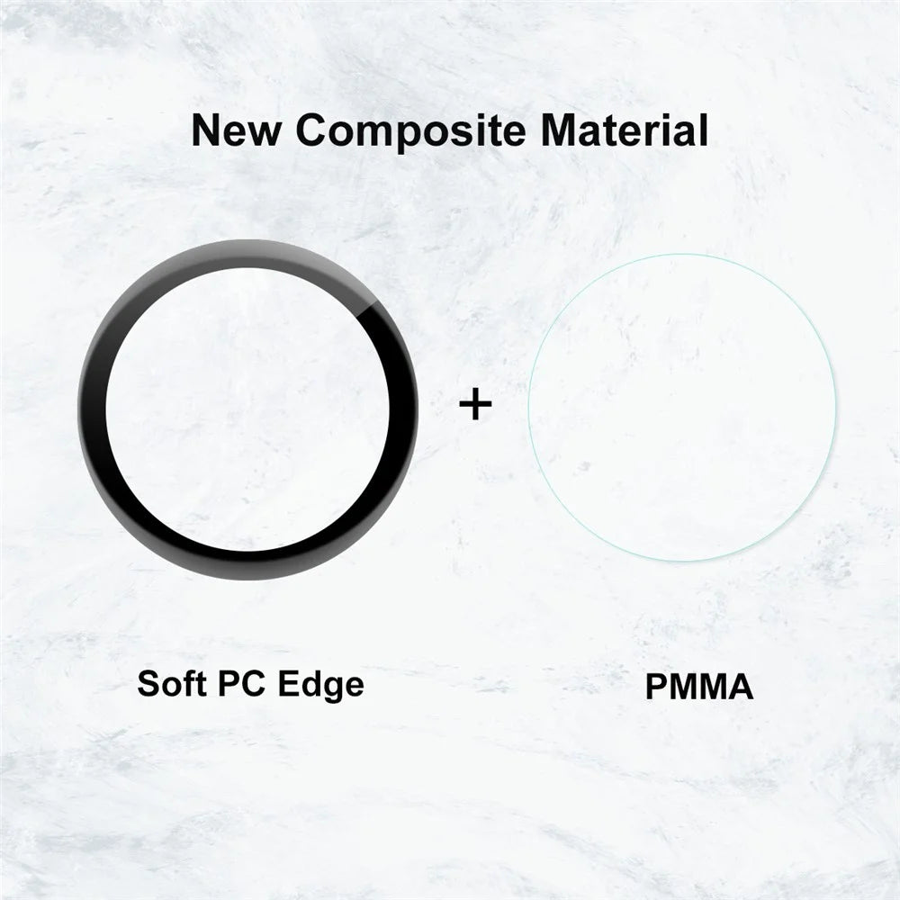 ENKAY HAT PRINCE [2PCS] 3D Curved Soft PC Edge + PMMA Full Screen Tempered Glass Protector Guards for Huawei Watch 3 46mm - 3