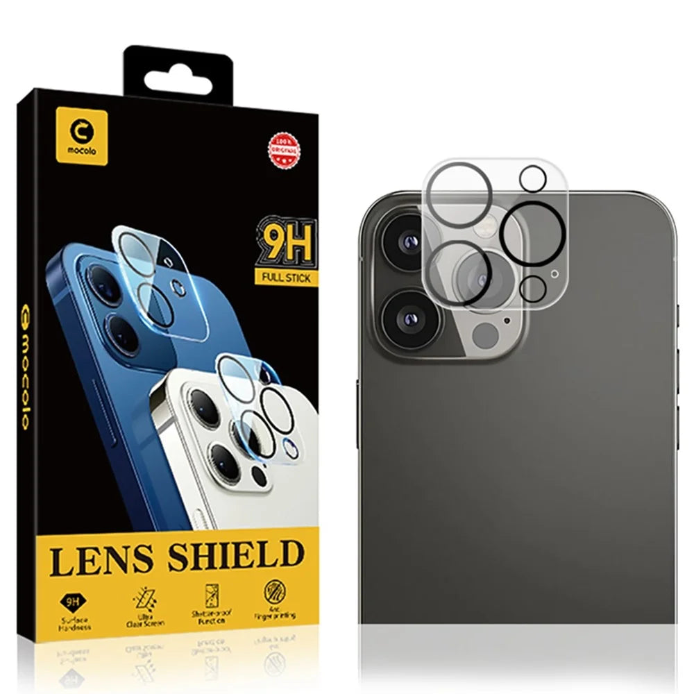 MOCOLO Tempered Glass Camera Lens Protector for iPhone 13 Pro 6.1 inch, Anti-explosion Silk Printing HD Lens Screen Film - 6