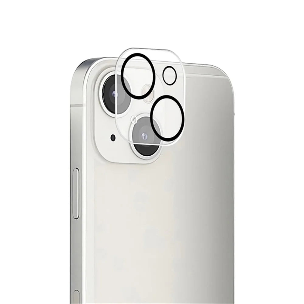MOCOLO Silk Printing HD Camera Screen Protector for iPhone 13 6.1 inch, Tempered Glass Anti-fingerprint Camera Lens Film - Transparent - 2