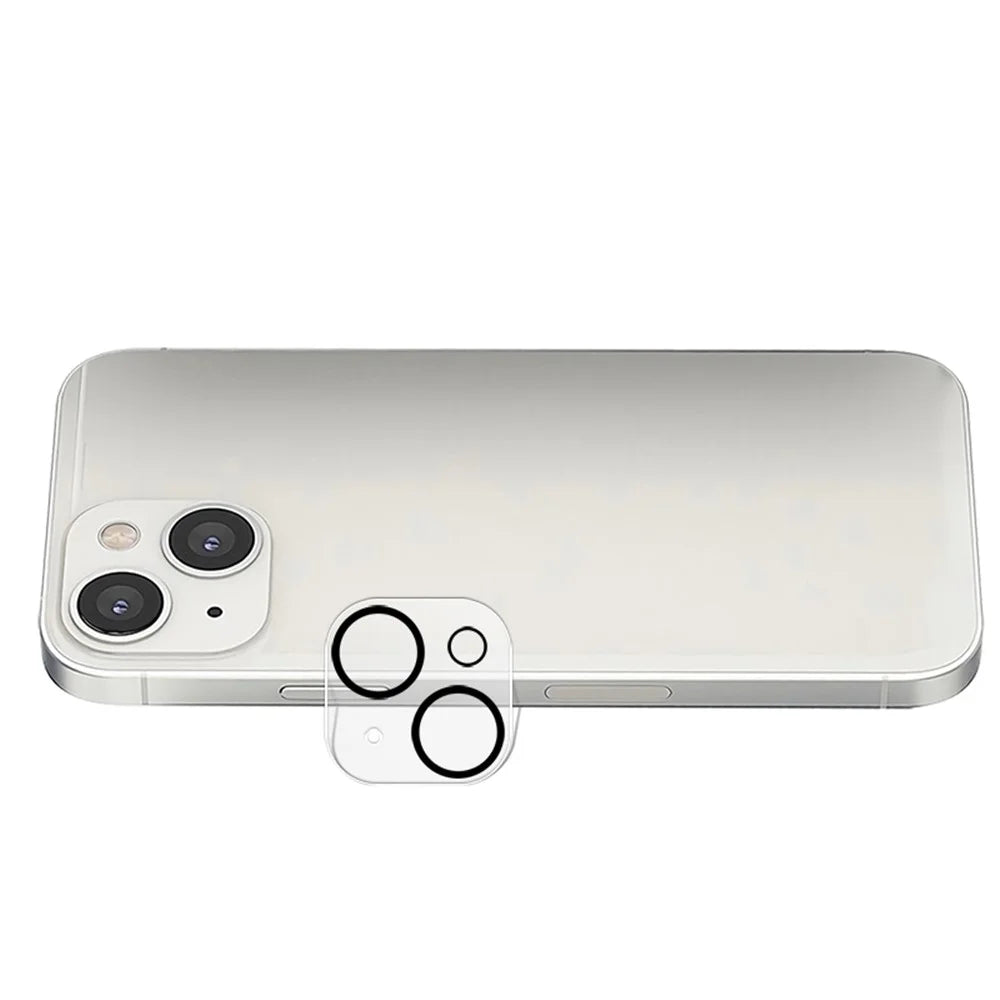 MOCOLO Camera Lens Film for iPhone 13 mini 5.4 inch, Silk Printing HD Explosion-proof Tempered Glass Camera Cover - Transparent - 4