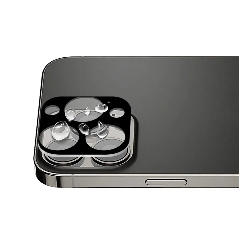 MOCOLO Silk Printing Ultra Clear Camera Lens Protector for iPhone 13 Pro / 13 Pro Max Tempered Glass Lens Screen Protector - Black - 3