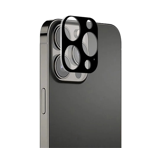 MOCOLO Silk Printing Camera Lens Film for iPhone 13 Pro Max 6.7 inch, 9H Hardness Precise Cutout Tempered Glass Camera Lens Protector - Black - 1