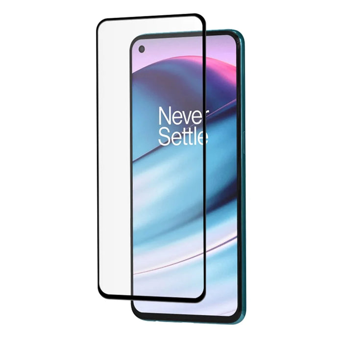 MOCOLO HD 9H Full Screen Coverage Silk Print High Definition Tempered Glass Full Glue Protector for OnePlus Nord CE 5G - Black - 3