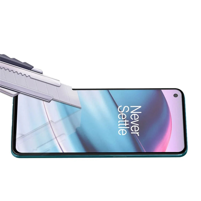 MOCOLO HD 9H Full Screen Coverage Silk Print High Definition Tempered Glass Full Glue Protector for OnePlus Nord CE 5G - Black - 6