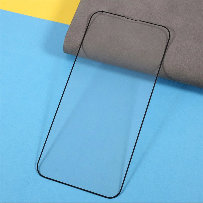 For iPhone 13 Pro Max / 14 Plus Anti-explosion Silk Printing Full Glue Full Screen Tempered Glass Protector Film - 5