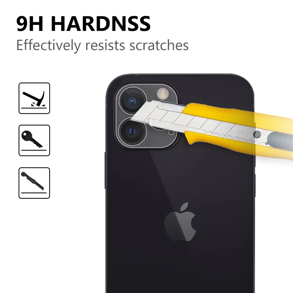 HD Camera Lens Films for iPhone 13 Pro 6.1 inch, Anti-Scratch Camera AGC Glass Lens Screen Protector - 3