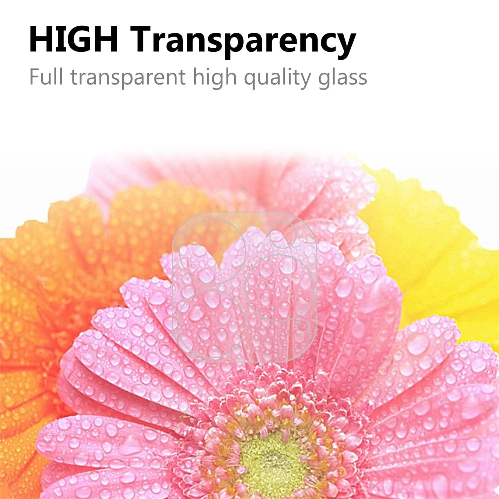 HD Camera Lens Films for iPhone 13 Pro 6.1 inch, Anti-Scratch Camera AGC Glass Lens Screen Protector - 5