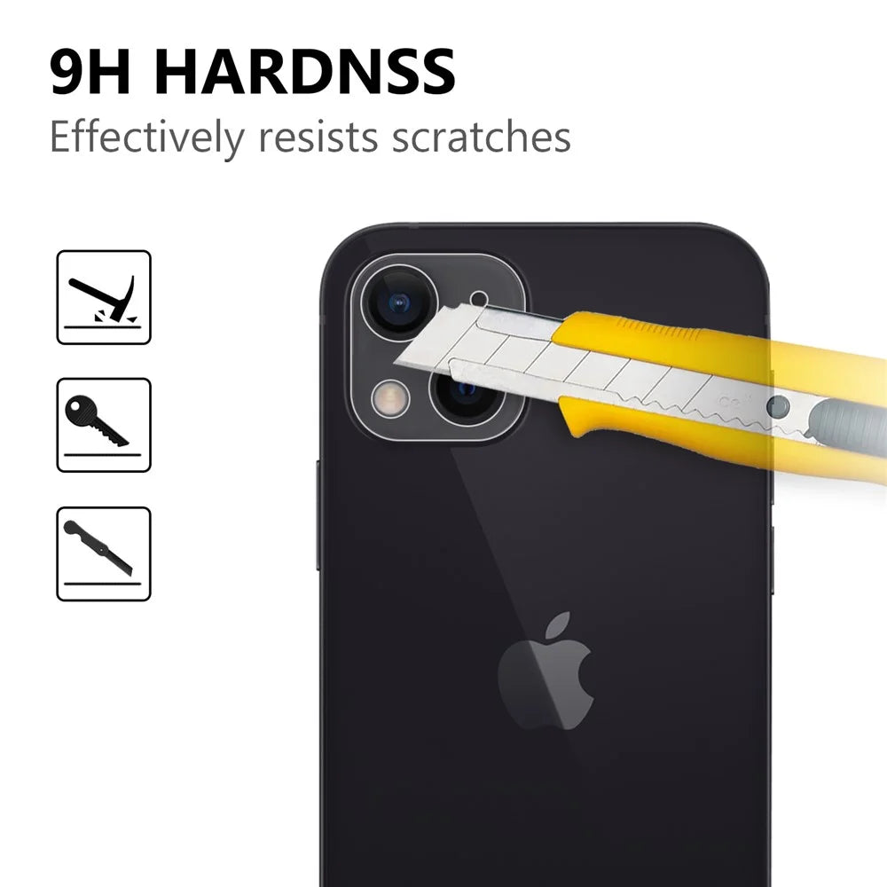 Ultra Clear HD Tempered Glass Shatter-Proof Camera Lens Protector Films for iPhone 13 6.1 inch - 3