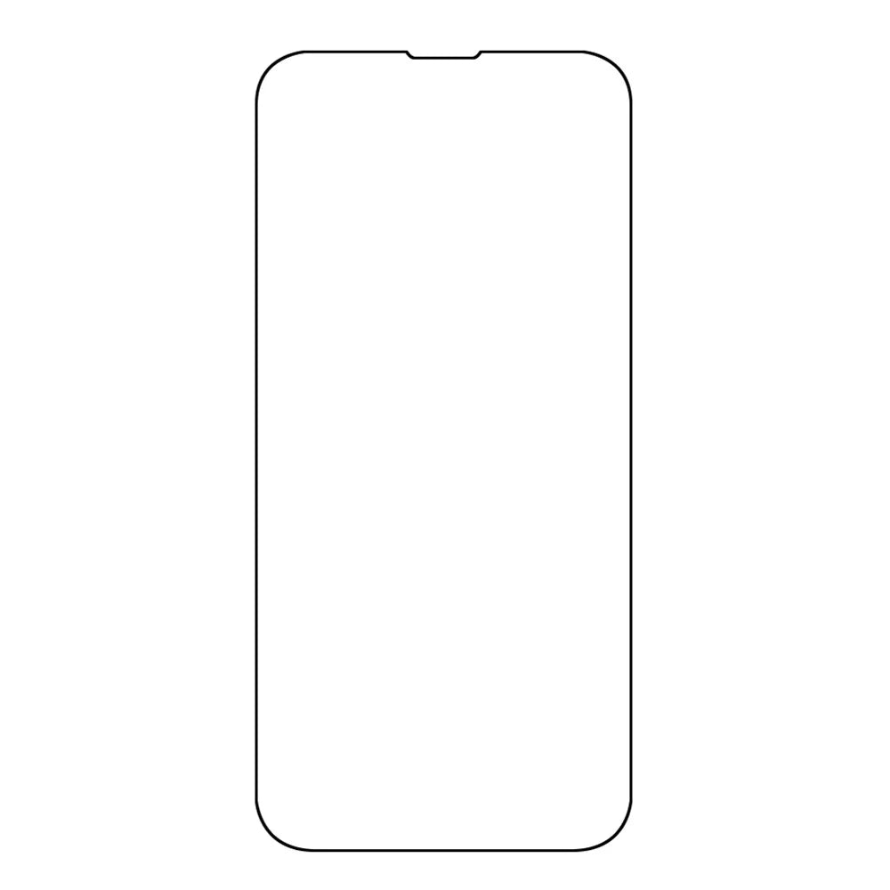 For iPhone 13 / 13 Pro / 14 Anti-Scratch  Screen Protector Full Covering Full Glue Silk Printing Tempered Glass Film - 1