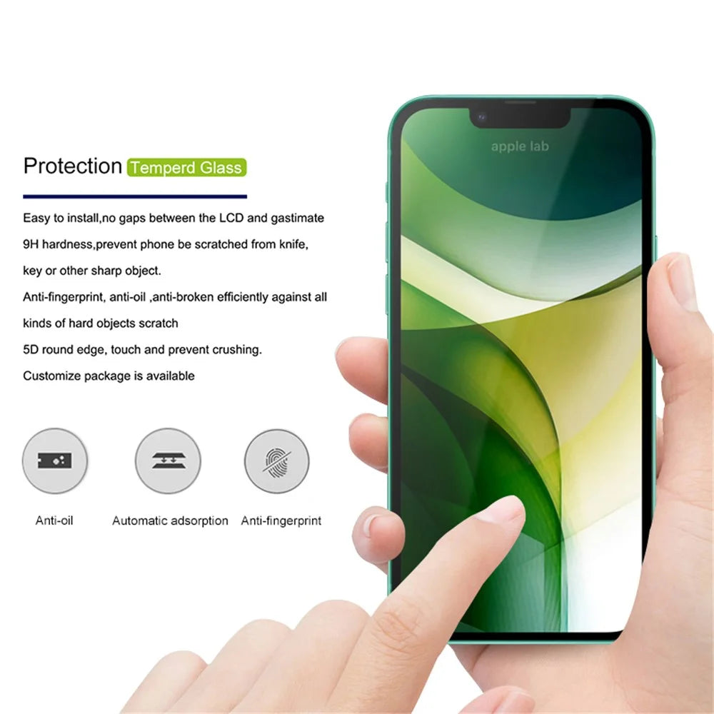 MOCOLO Anti-Scratch HD Ultra Clear Full Glue Fingerprints-Free Tempered Glass Screen Protector for iPhone 13 Pro Max / 14 Plus - 2