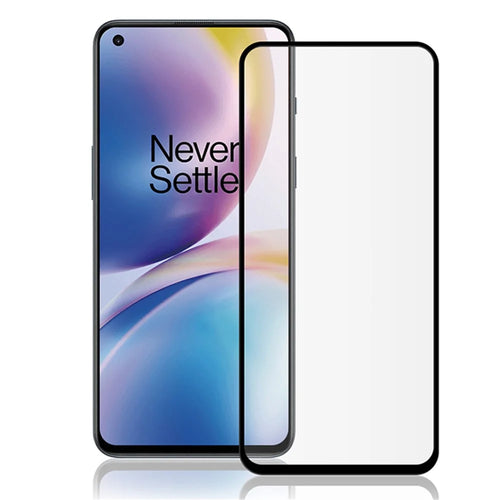 MOCOLO for OnePlus Nord / Nord 2 5G  / Nord 2T / Nord CE 5G Full Screen Full Glue Silk Printing Tempered Glass Film 9H Hardness HD Scratch Resistant Screen Protector - Black - 1