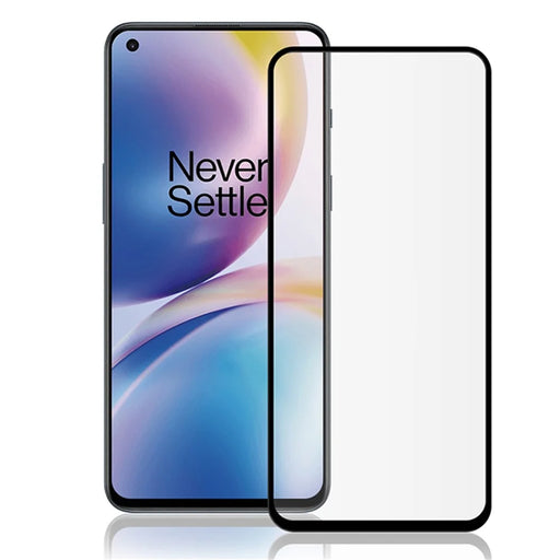 MOCOLO for OnePlus Nord / Nord 2 5G  / Nord 2T / Nord CE 5G Full Screen Full Glue Silk Printing Tempered Glass Film 9H Hardness HD Scratch Resistant Screen Protector - Black - 1
