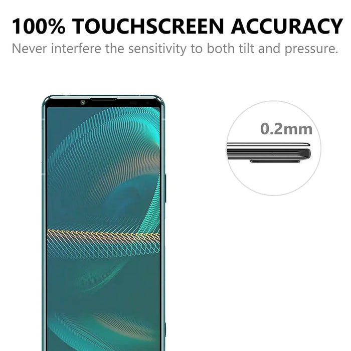 Ultra Clear Tempered Glass Full Glue Full Coverage Screen Protector for Sony Xperia 5 III 5G - 5