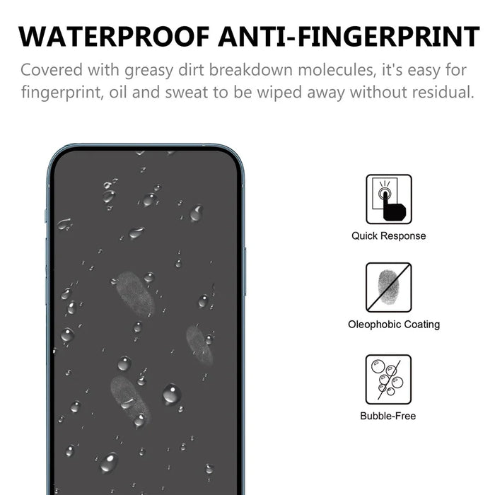 Full Glue Tempered Glass Screen Protector with Black Edges for iPhone 13 Pro Max / 14 Plus - 3