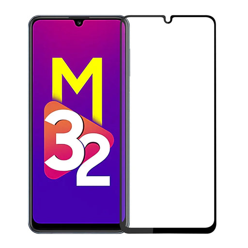 PINWUYO for Samsung Galaxy M32 (Global Version) 4G Tempered Glass Film Full Cover Full Glue Scratch Resistant High Definition 9H Hardness Screen Protector - 1