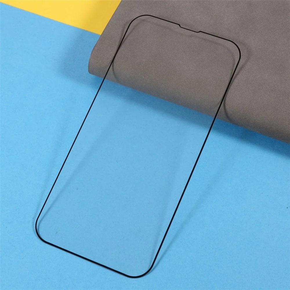 (Full Glue) 9D Full Screen Coverage Silk Print Tempered Glass Protective Film for iPhone 13 / 13 Pro / 14 - 4