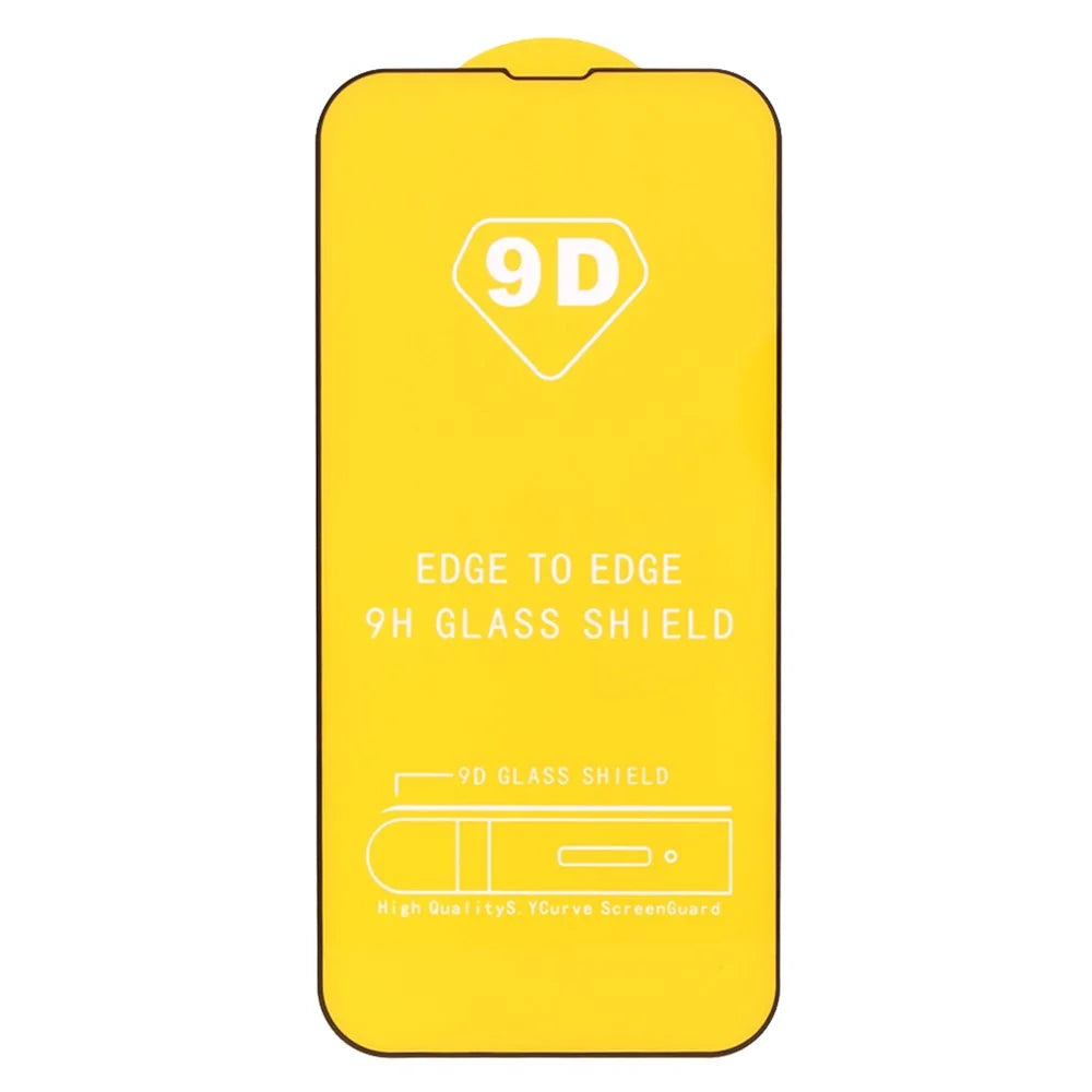 (Full Glue) 9D Full Screen Coverage Silk Print Tempered Glass Protective Film for iPhone 13 / 13 Pro / 14 - 6