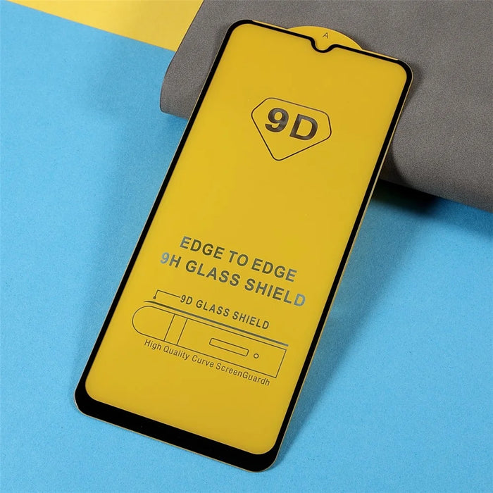Full Glue Silk Print Edge Tempered Glass Screen Complete Covering Protector for Samsung Galaxy A03s (166.5mm) - 4