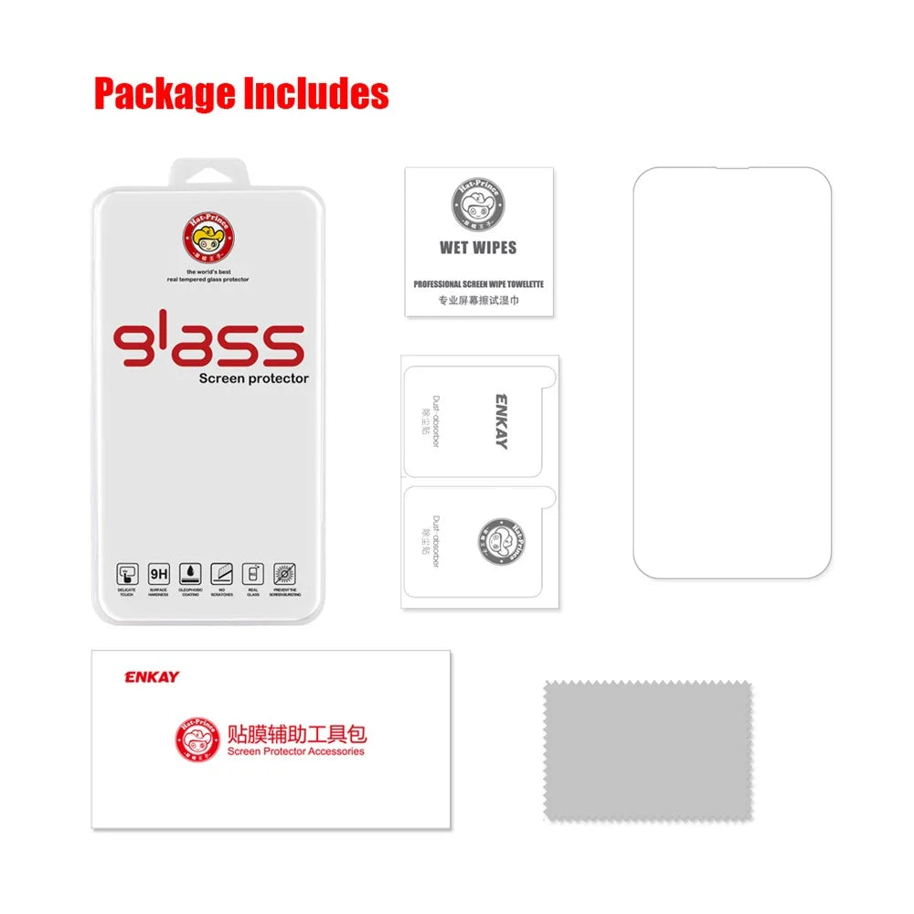 HAT PRINCE 0.26mm 9H Hardness 2.5D Double Defense Premium Tempered Glass Screen Protector for iPhone 13 / 13 Pro / 14 - 7
