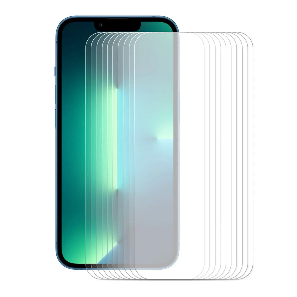 ENKAY HAT PRINCE for iPhone 13 / 13 Pro / 14 / 14, 10Pcs / Set 0.26mm 2.5D Arc Edges 9 Hardness HD Anti-Scratch Tempered Glass Screen Protector - 1