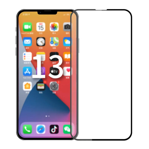 MOFI HD Ultra Clear Full Coverage Full Glue Tempered Glass Screen Protector Film for iPhone 13 / 13 Pro / 14 - 1