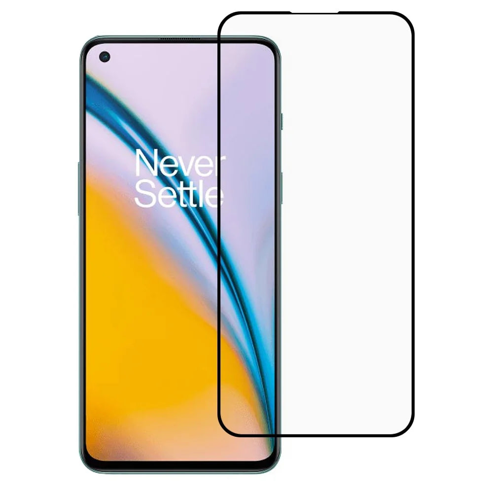 Silk Printing Edge Full Glue Tempered Glass Full Screen Covering Protector for OnePlus Nord 2 5G - 1