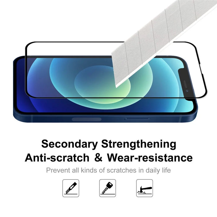 HAT PRINCE 0.26mm 9H 2.5D Complete Covering Full Glue Tempered Glass Screen Protector for iPhone 13 / 13 Pro / 14 - 5