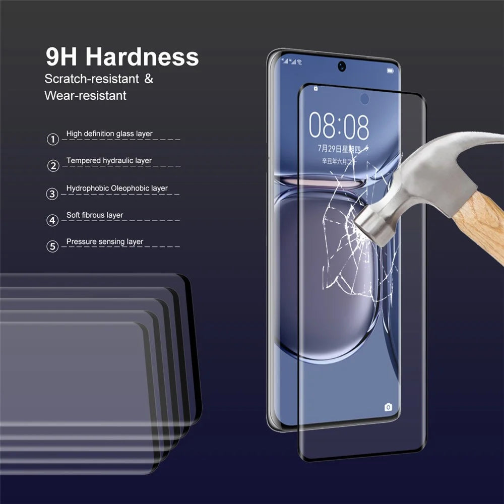 ENKAY HAT PRINCE 0.26mm 9H 3D Curved Full Screen Guard Tempered Glass Protector for Huawei P50 Pro - 4