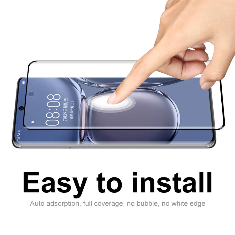 ENKAY HAT PRINCE 0.26mm 9H 3D Curved Full Screen Guard Tempered Glass Protector for Huawei P50 Pro - 5