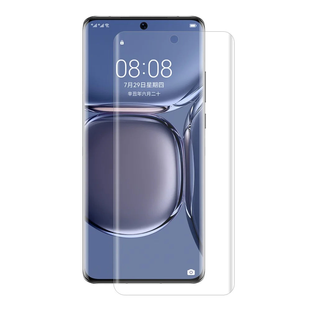 ENKAY HAT PRINCE for Huawei P50 Pro 3D Curved PET Film Anti-Scratch Full Coverage Hot Bending High Definition Clear Screen Protector (Support Fingerprint Unlocking) - 1