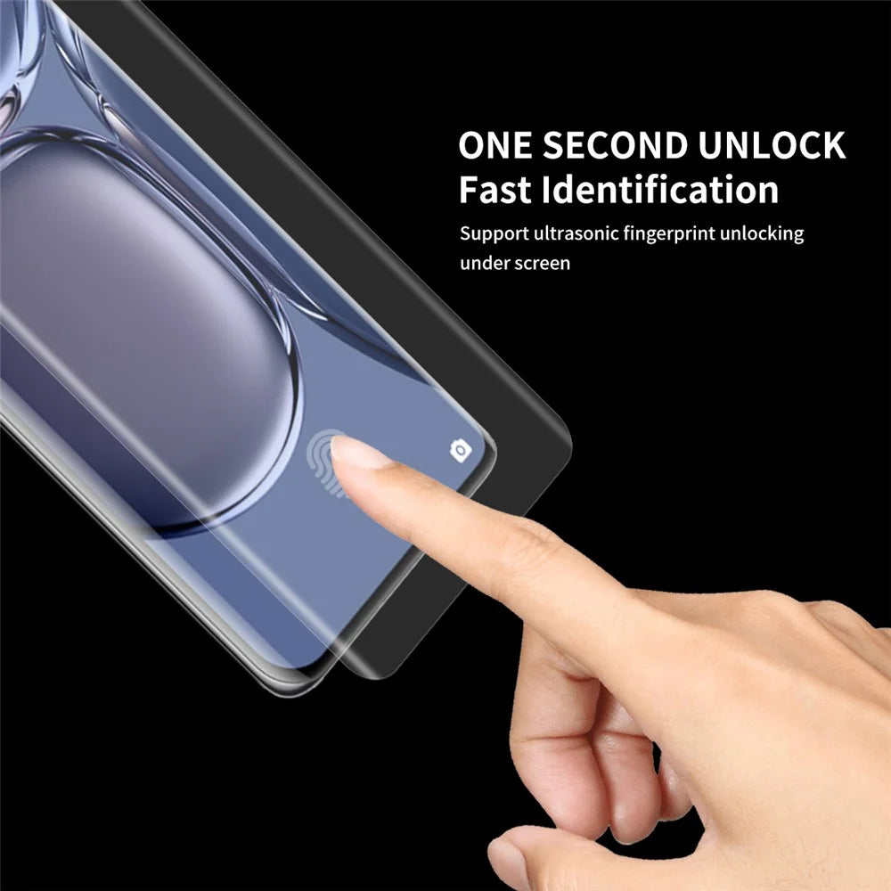 ENKAY HAT PRINCE for Huawei P50 Pro 3D Curved PET Film Anti-Scratch Full Coverage Hot Bending High Definition Clear Screen Protector (Support Fingerprint Unlocking) - 3