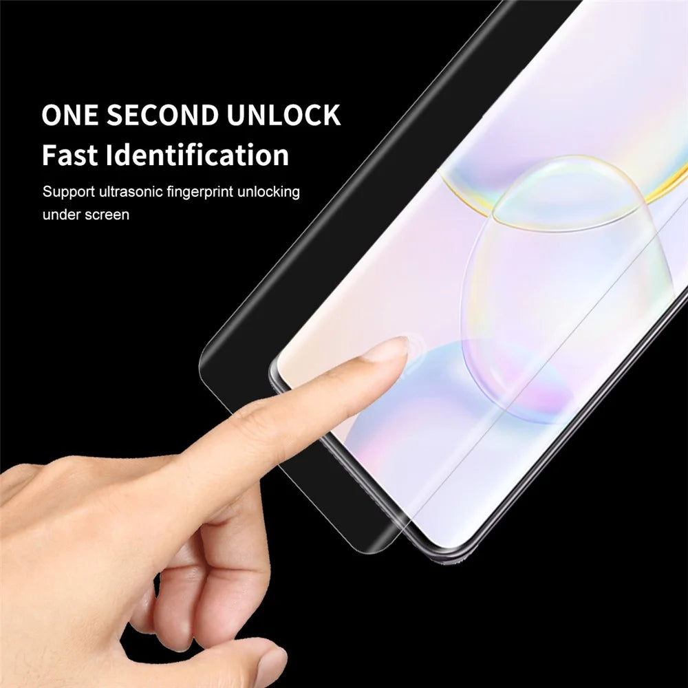 ENKAY HAT PRINCE for Honor 50 / Huawei nova 9, Full Coverage 3D Curved Screen Protector Hot Bending Anti-Scratch High Definition Clear PET Film (Support Fingerprint Unlocking) - 3