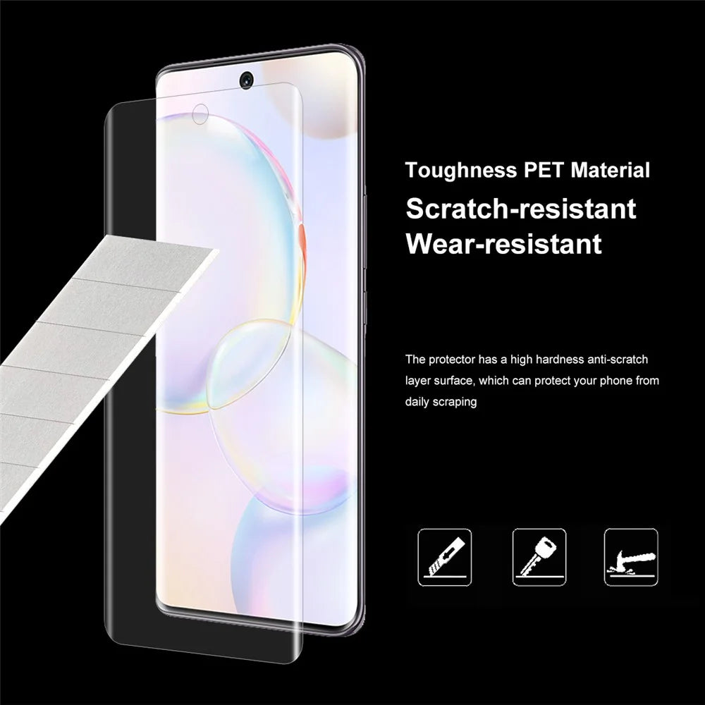 ENKAY HAT PRINCE for Honor 50 / Huawei nova 9, Full Coverage 3D Curved Screen Protector Hot Bending Anti-Scratch High Definition Clear PET Film (Support Fingerprint Unlocking) - 4