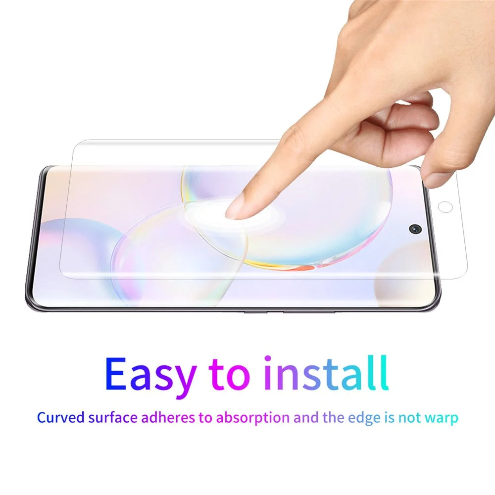 ENKAY HAT PRINCE for Honor 50 / Huawei nova 9, Full Coverage 3D Curved Screen Protector Hot Bending Anti-Scratch High Definition Clear PET Film (Support Fingerprint Unlocking) - 5