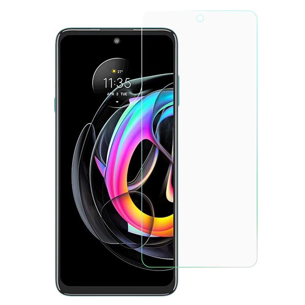For Motorola Edge 20 Clear Tempered Glass Screen Protector Scratch Resistant 0.3mm Thickness Arc Edge Film - 1