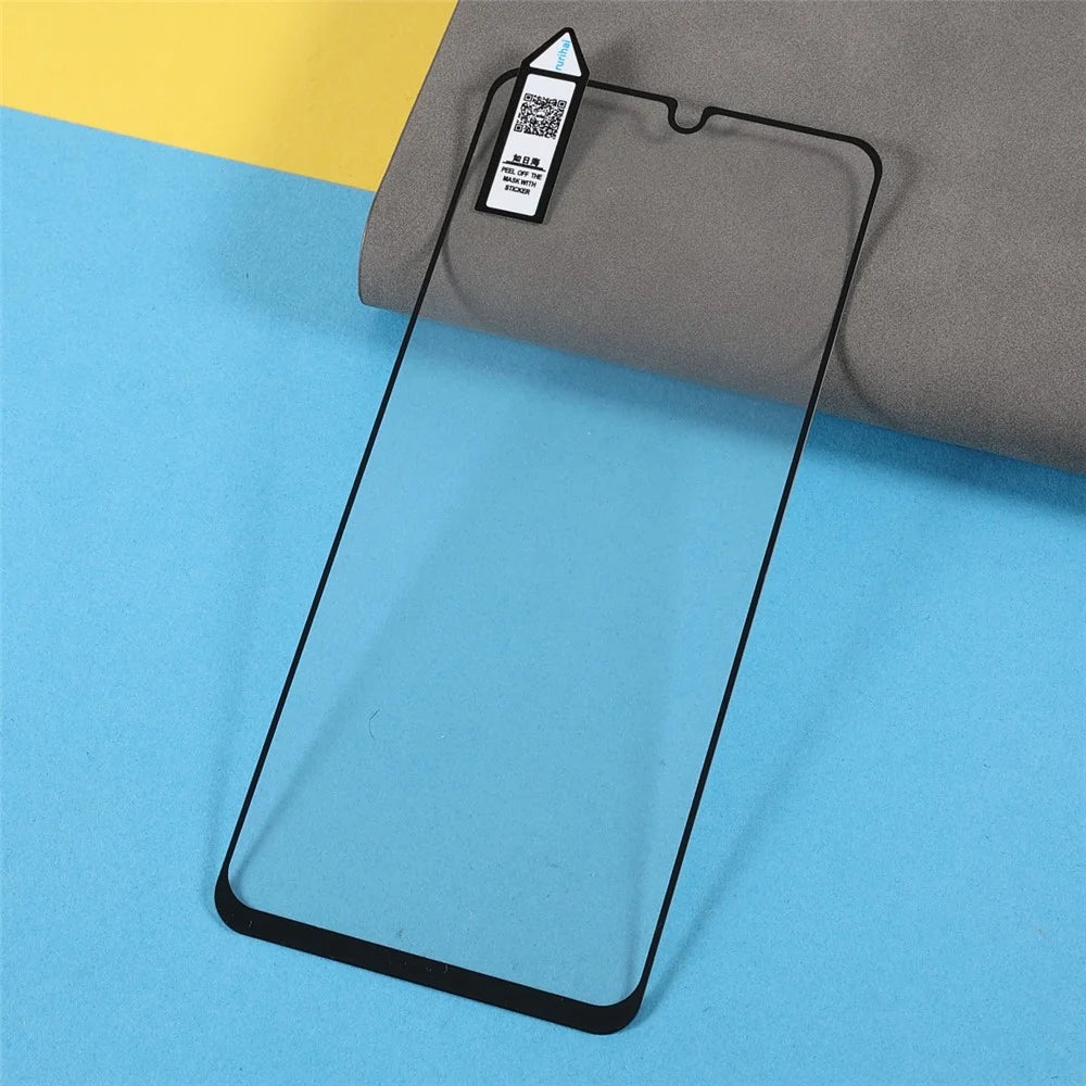 RURIHAI for Samsung Galaxy M32 (Global Version) / M32 (India Version) / M22 Screen Protector Full Glue 0.26mm 9H Hardness 2.5D Solid Defense Tempered Glass Film - 6