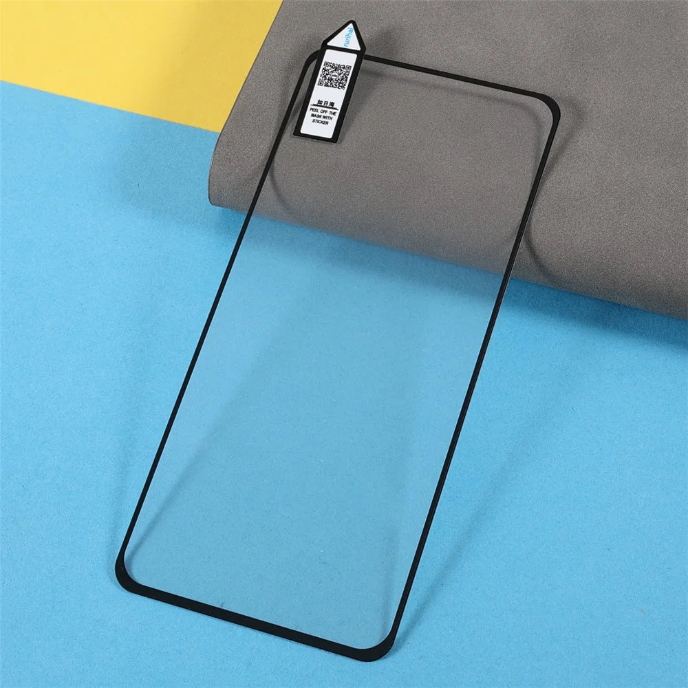 RURIHAI for Oppo Reno6 E Tempered Glass Screen Protector Full Glue 0.26mm 9H Hardness 2.5D Edge Solid Defense Film - 6
