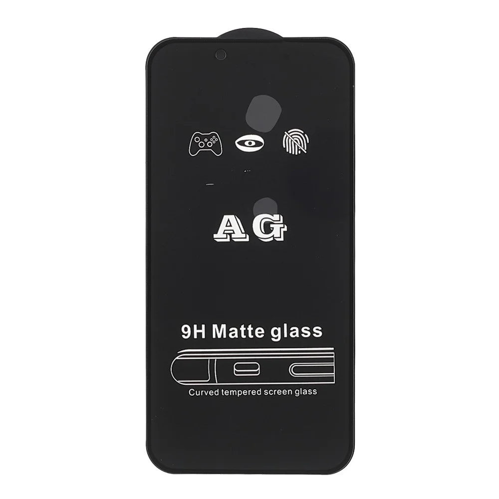 Full Glue Full Coverage Matte Anti-fingerprint Tempered Glass Anti-scratch Screen Shield for iPhone 13 / 13 Pro / 14 / 14 - 6