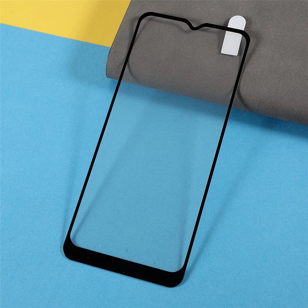 For Motorola Moto G Play (2021) Silk Printing Tempered Glass Screen Protector Full Coverage Full Glue Scratch Resistant Clear Film - 3