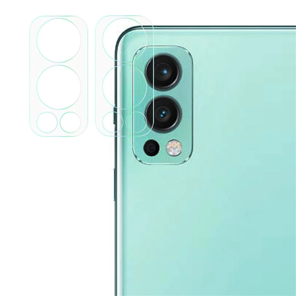2pcs Anti-Scratch 3D Tempered Glass Camera Lens Protector Film Guard Shield for OnePlus Nord 2 5G - 1