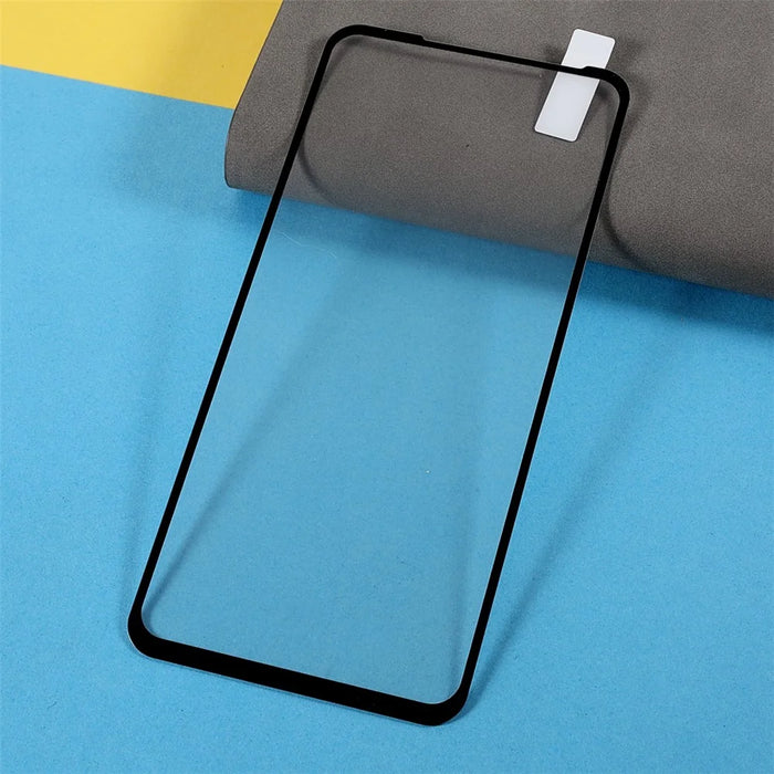 Clear Full Glue Adhesive Shatter Proof Full Coverage Silk Print Tempered Glass Protective Film for Motorola Edge 20 Lite - 3